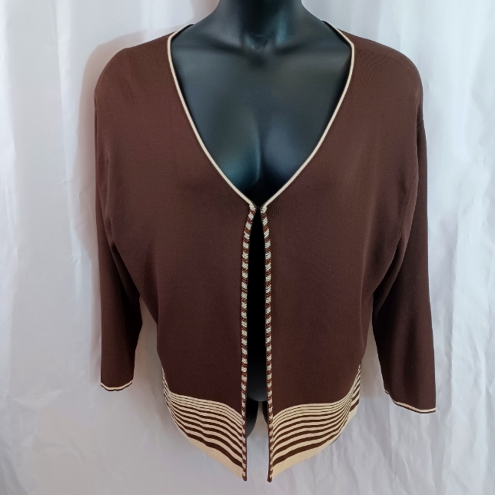 Vintage Imago Two-piece Sweater, Brown/Beige Size: XL - Picture 6 of 16